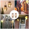 SOLUSTRE Wall-Mounted Hanging Lamp and Glass Candle Holder for Christmas Decor view 3