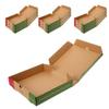 HOMOBABE 10-Pack Thick Paper Pizza Boxes, Food-Safe, Easy to Assemble, 8 and 9 Inches, Multicolor view 1