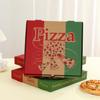 HOMOBABE 10-Pack Thick Paper Pizza Boxes, Food-Safe, Easy to Assemble, 8 and 9 Inches, Multicolor view 4