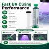 VOBOR UV-Curing Solder Mask Ink with Dispensing Needle, 2-Piece 10 cc PCB Insulation Coating and Solder Mask, Green view 4