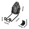 Wall-Mounted Bicycle Holder with Pedal Hanger view 2