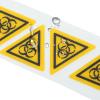 TOPBATHY 5-Pack PC Biohazard Warning Stickers for Laboratories view 3