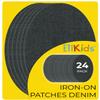 24 Iron-On College Denim Patches, 16 × 10 cm view 1