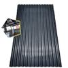 Corrugated Roofing Sheets, Fiberglass Daylight Panels, Gray Plastic Roof Panels, 0.8-Inch Thick, Waterproof Pavilion Cover view 1