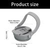 Portable Car Cup Lid with Ergonomic Double Spout and Straw view 3