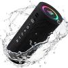 BassBloom Roar 3 Portable Bluetooth Speaker, 20W, JIKE Bass, IPX6 Waterproof, 24-Hour Playtime, Bluetooth 5.4, RGB Lights, Wireless TWS Pairing for Outdoor Camping view 1