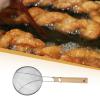 Stainless Steel Mesh Oil Skimmer Spoon with Wood Handle view 2