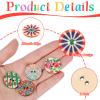 SULIKJHUI 100 Vintage Wooden Buttons view 3