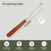 MASPHY Knotting Needle, Wooden Crochet Hook, Small Knot Needle for Braiding, Hair Extensions, and Rug Hooking Type 1 view 2