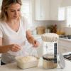 4-Pack Fabric Glass Lids for Sourdough view 2