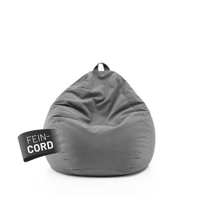 Lumaland Comfort Line Fine-Cord Bean Bag Chair M – 120 L