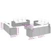 WGYHOME 13-Piece Gray PE Rattan Patio Sofa Set with Storage view 2