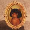 Cute Wooden Cat-Themed Fridge Magnets view 4