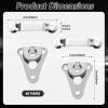 Elegaperma 40 Sets Silver Hooks view 2