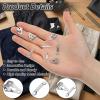 Elegaperma 40 Sets Silver Hooks view 3