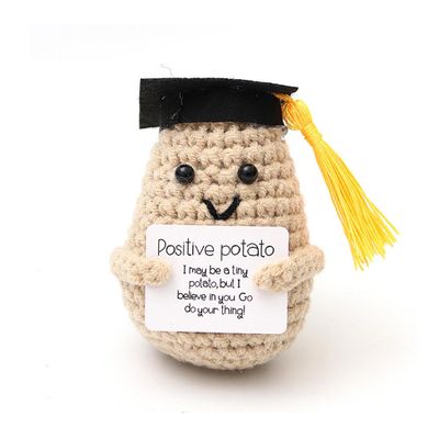 CATZUM Positive Potato Figure with Doctor Hat - Black