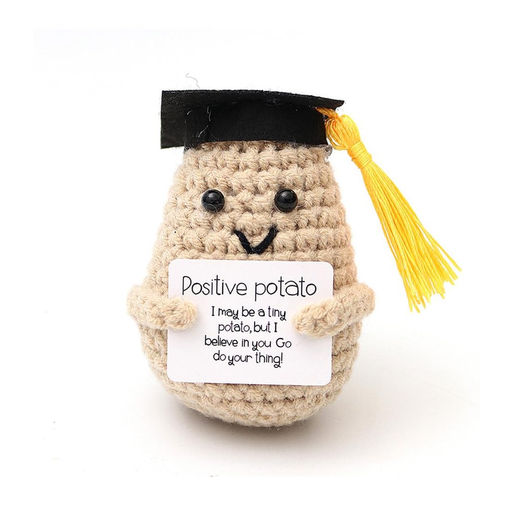 CATZUM Positive Potato Figure with Doctor Hat - Black