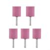 BlesConi 5-Piece Cylindrical Grinding Stones, 6 mm Shank for Rotary Tools, Chromium Corundum for Polishing Metal, Wood and Jade (6 x 20) view 1