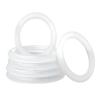 50 White Rubber O-Rings, 47 mm OD, 37 mm ID, 5 mm Width, VMQ Seal view 1
