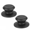 Lagomloot Replacement Knob for Pot Lids, Black, 2 Pieces view 1