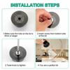 Lagomloot Replacement Knob for Pot Lids, Black, 2 Pieces view 2