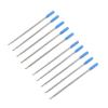 Metal Ballpoint Pen Refills, 115 mm, Oil-Based Ink, Blue/Black, 10-Pack view 1