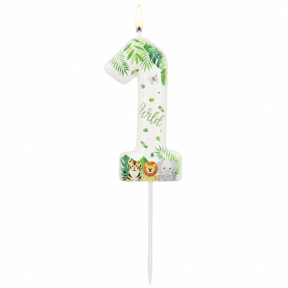 Koboko Wild Jungle Candle 1st Birthday