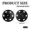 24 Sets Large Black Snaps view 2
