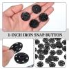 24 Sets Large Black Snaps view 4