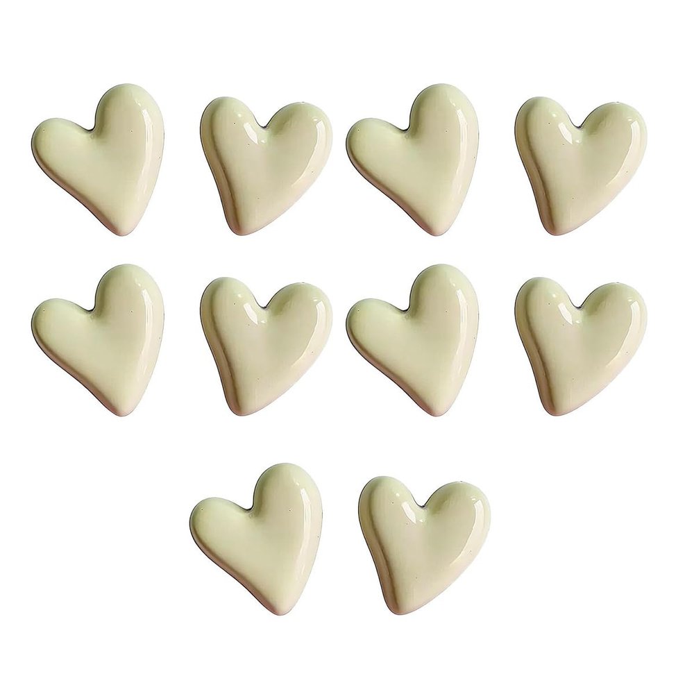 10-Piece Heart Magnet Set