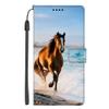 EuoDuo Flip Wallet Case for Honor X5 Plus, Brown Horse view 1
