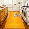 Hallway Runner Rug 80 x 250 cm, Yellow, Washable and Non-Slip view 1