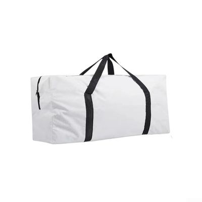 Waterproof Foldable Storage Bag for Outdoor Tables, Chairs, and Camping Gear, with Wide Zippers for Quick Loading (White, M)