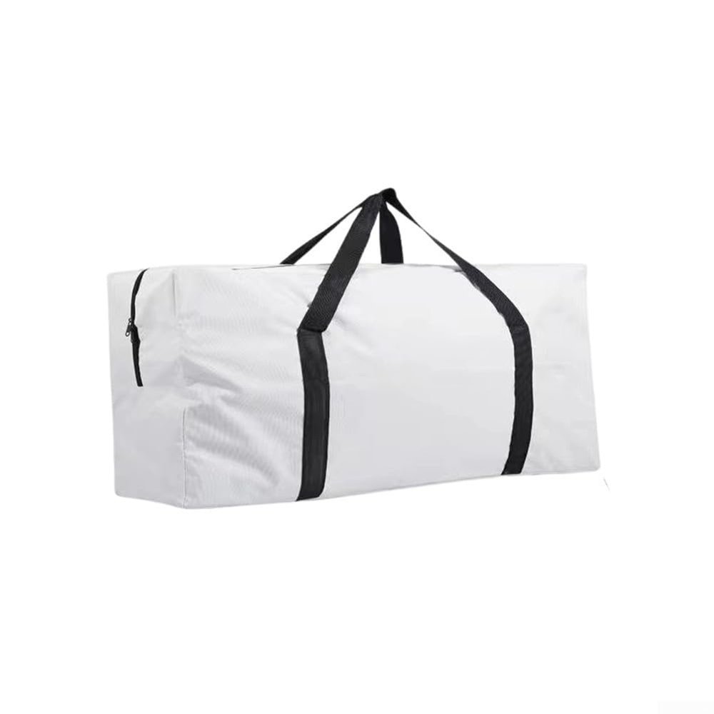 Waterproof Foldable Storage Bag for Outdoor Tables, Chairs, and Camping Gear, with Wide Zippers for Quick Loading (White, M)