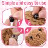 Bruislard 40 Pcs Safety Eyes for Crochet Toys 12mm Colorful Glitter Button Eyes view 4