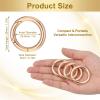 Gold Carabiner Clips - 4 Pack, 25.4 mm view 2