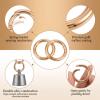 Gold Carabiner Clips - 4 Pack, 25.4 mm view 3