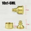 Oil Cup/Oiler, M10x1 Metric Male Thread, 6 mL, Brass, Grease Cup view 2