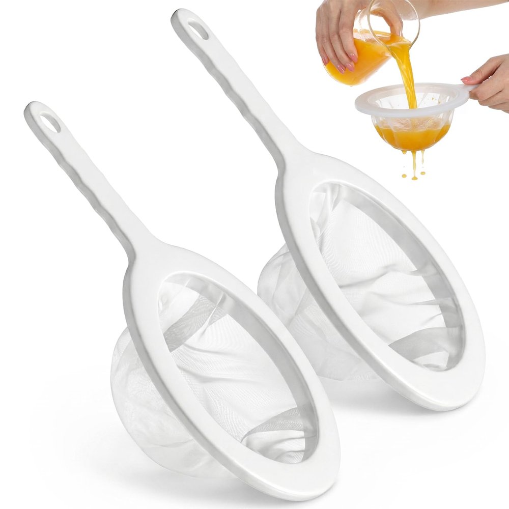 2-Piece Fine Mesh Kitchen Strainer Set