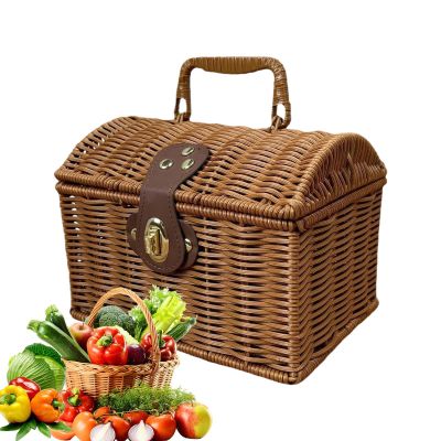 Rustic Vintage Picnic Basket
