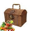 Rustic Vintage Picnic Basket view 1