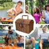 Rustic Vintage Picnic Basket view 4