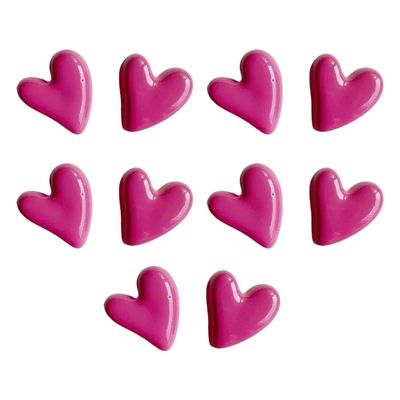 10-Piece Heart Magnet Set