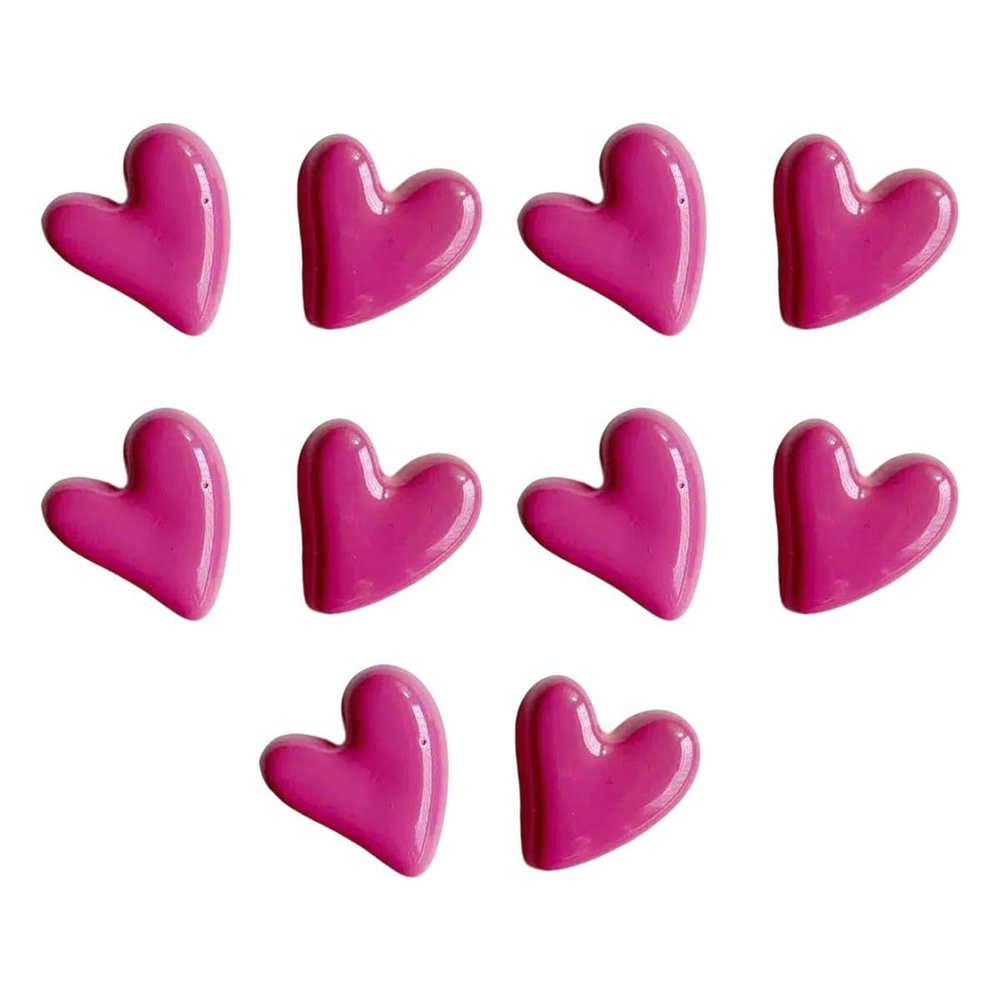 10-Piece Heart Magnet Set