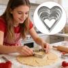 Onlynery Heart-Shaped Cookie Cutter - 5 Piece Stainless Steel Set view 3