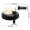 Minhe IBC Tank Cap with 25 mm Quick Connector, 163 mm, Black PP view 2