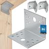 KOTARBAU Set of 25 Angle Brackets, 60 x 60 x 80 mm, Galvanized Steel view 1
