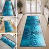 PilePoem Washable Non-Slip Runner Rug, 60 x 170 cm, Blue Lake view 1