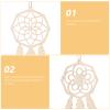 ELEOUTI 8-Piece Wooden Dreamcatcher Wall Hanging view 3