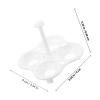 Operitacx 2-Piece Plastic Egg Holder with 4 Compartments view 2